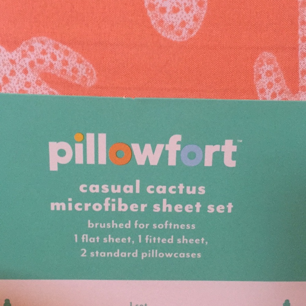 Casual cactus microfiber Sheet Set full - Picture 2 of 5
